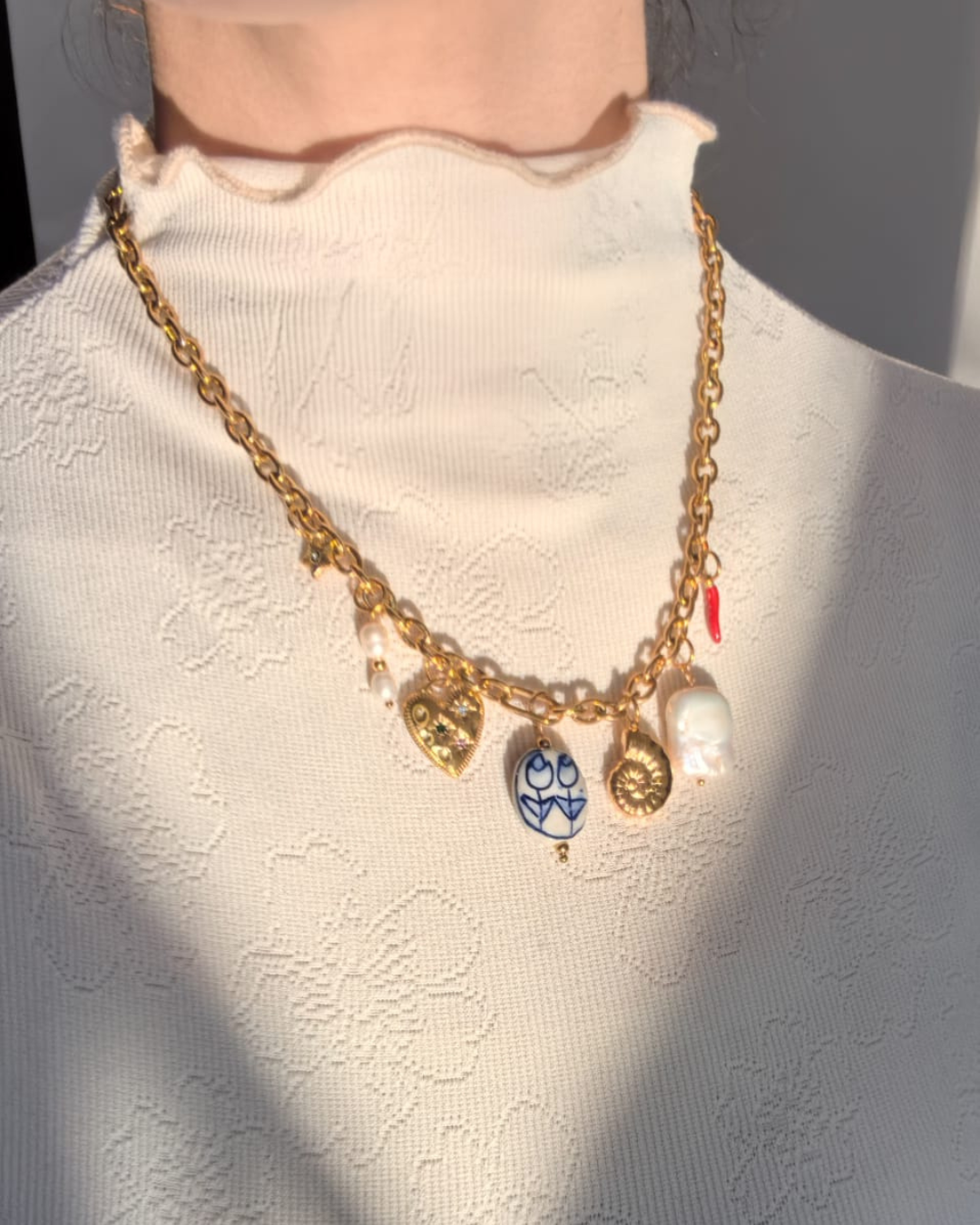 Coastal Muse Multi Charm Necklace