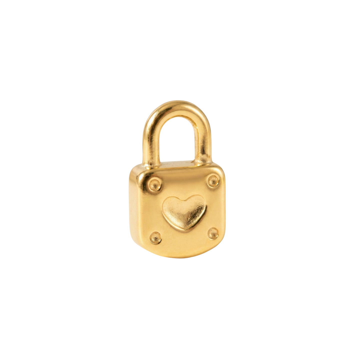 Heart Padlock Charm