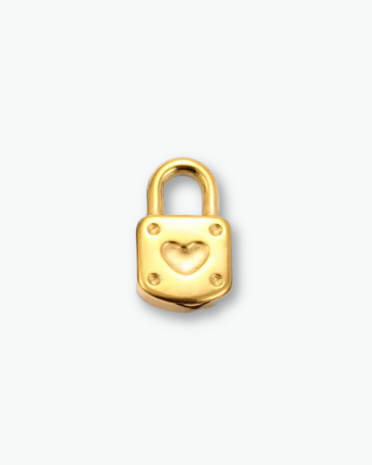 Heart Padlock Charm