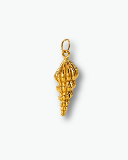 Gilded Conch Charm