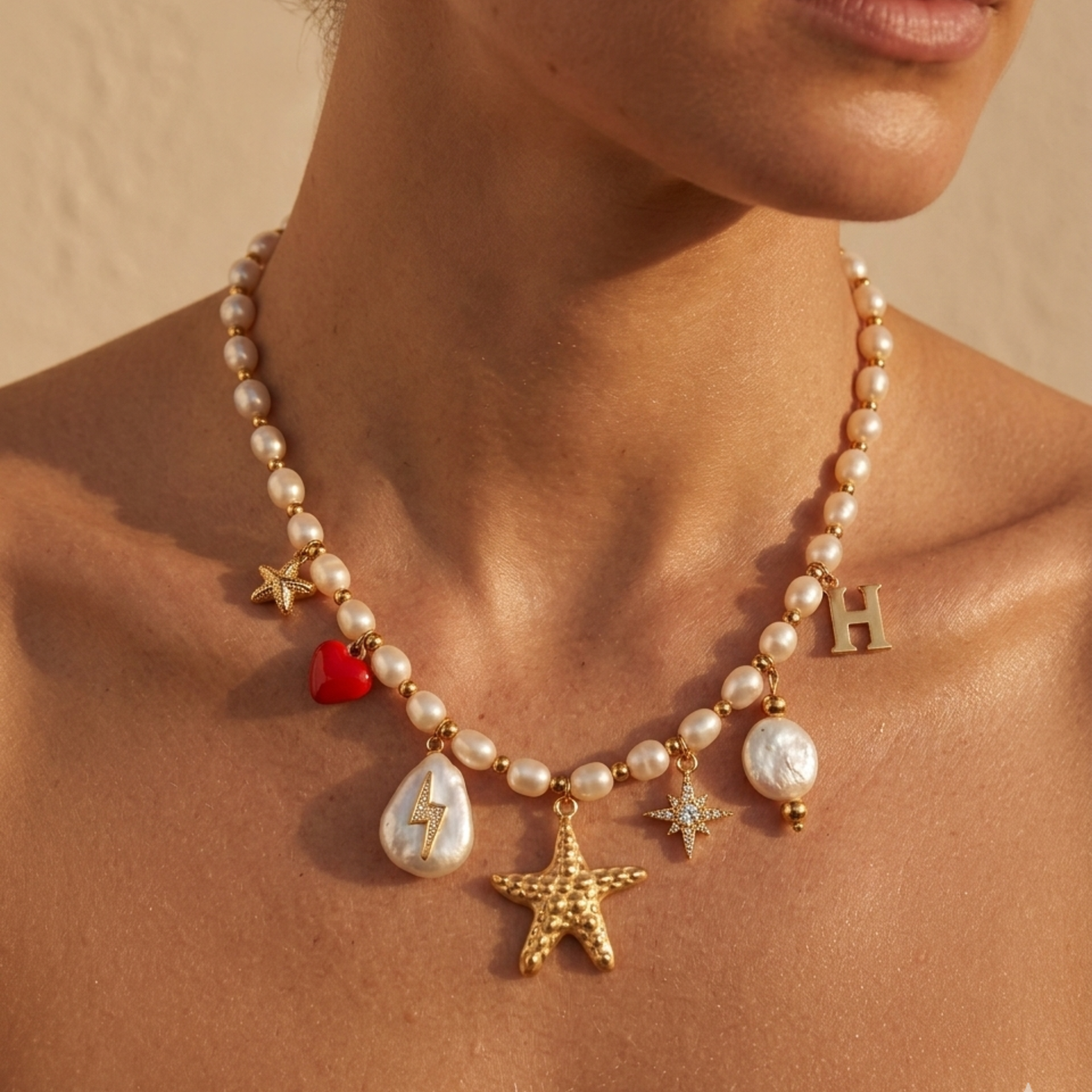 Lightning Pearl Charm