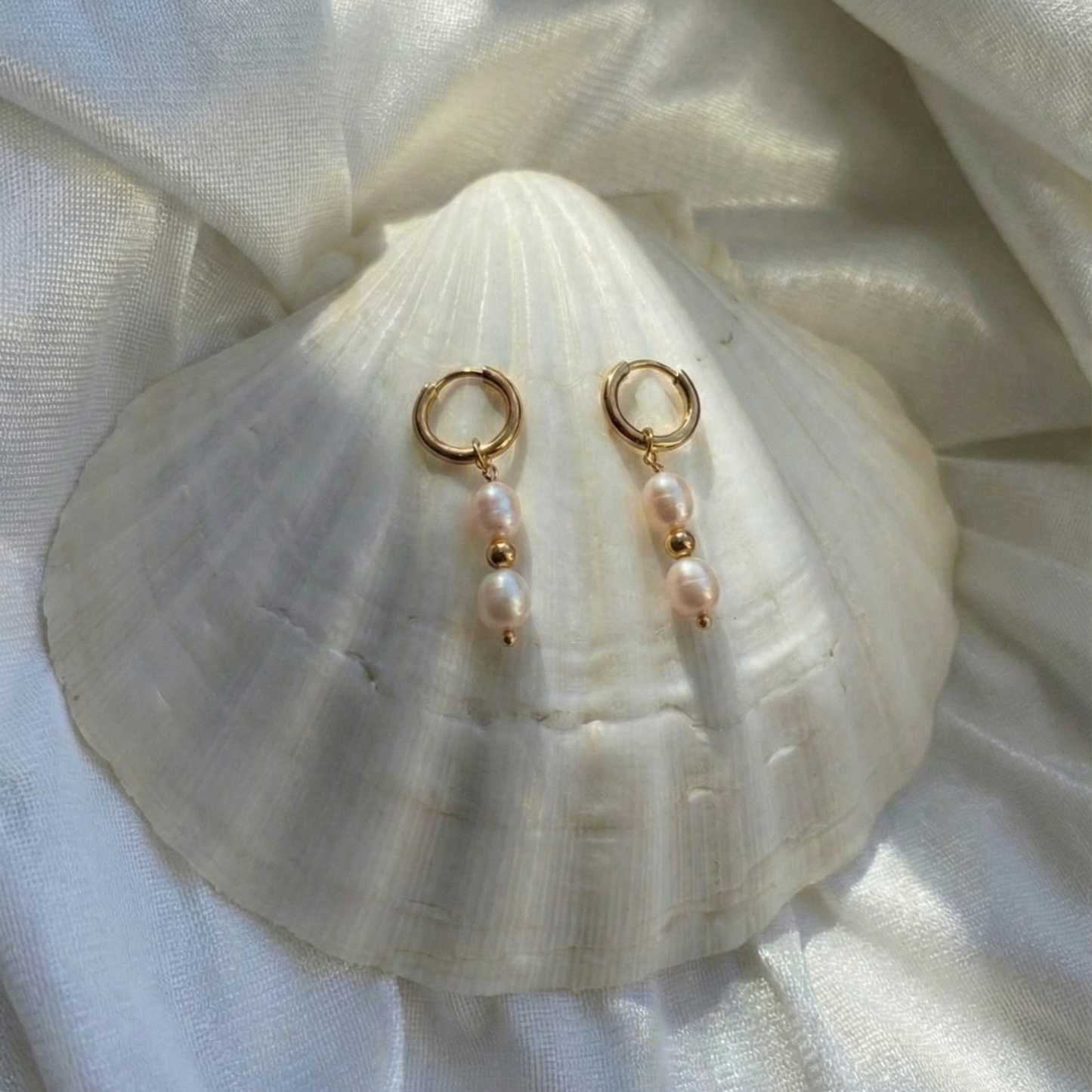 Pink Pearl & Gold Charm