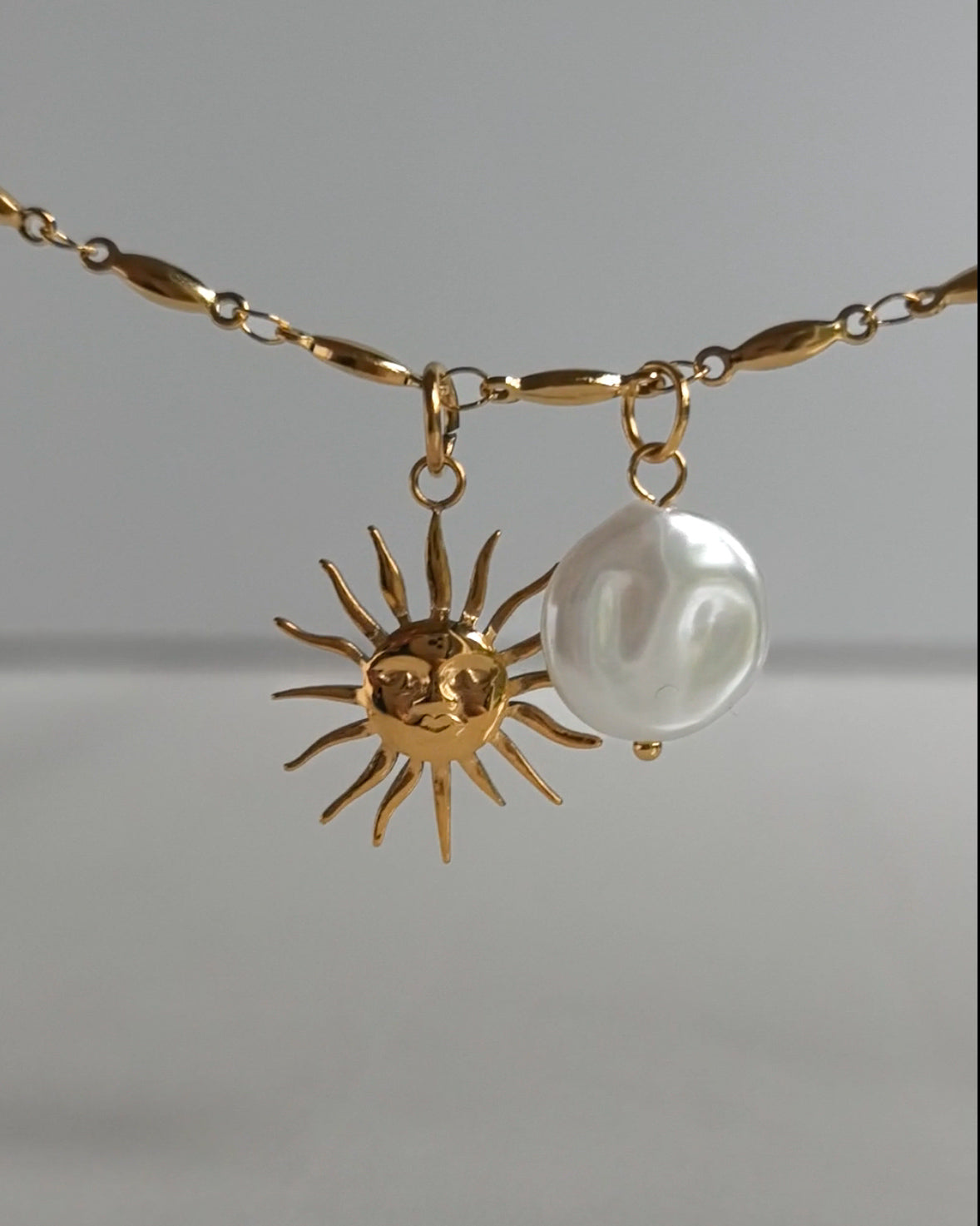 Pearl Coin Charm