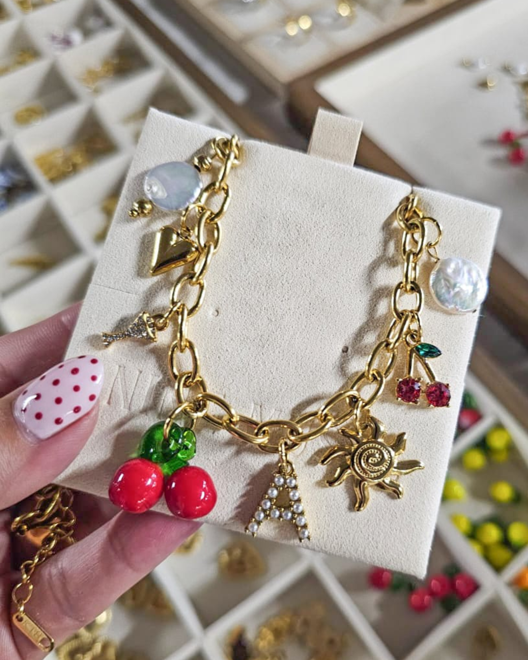 Glass Tomato Charm