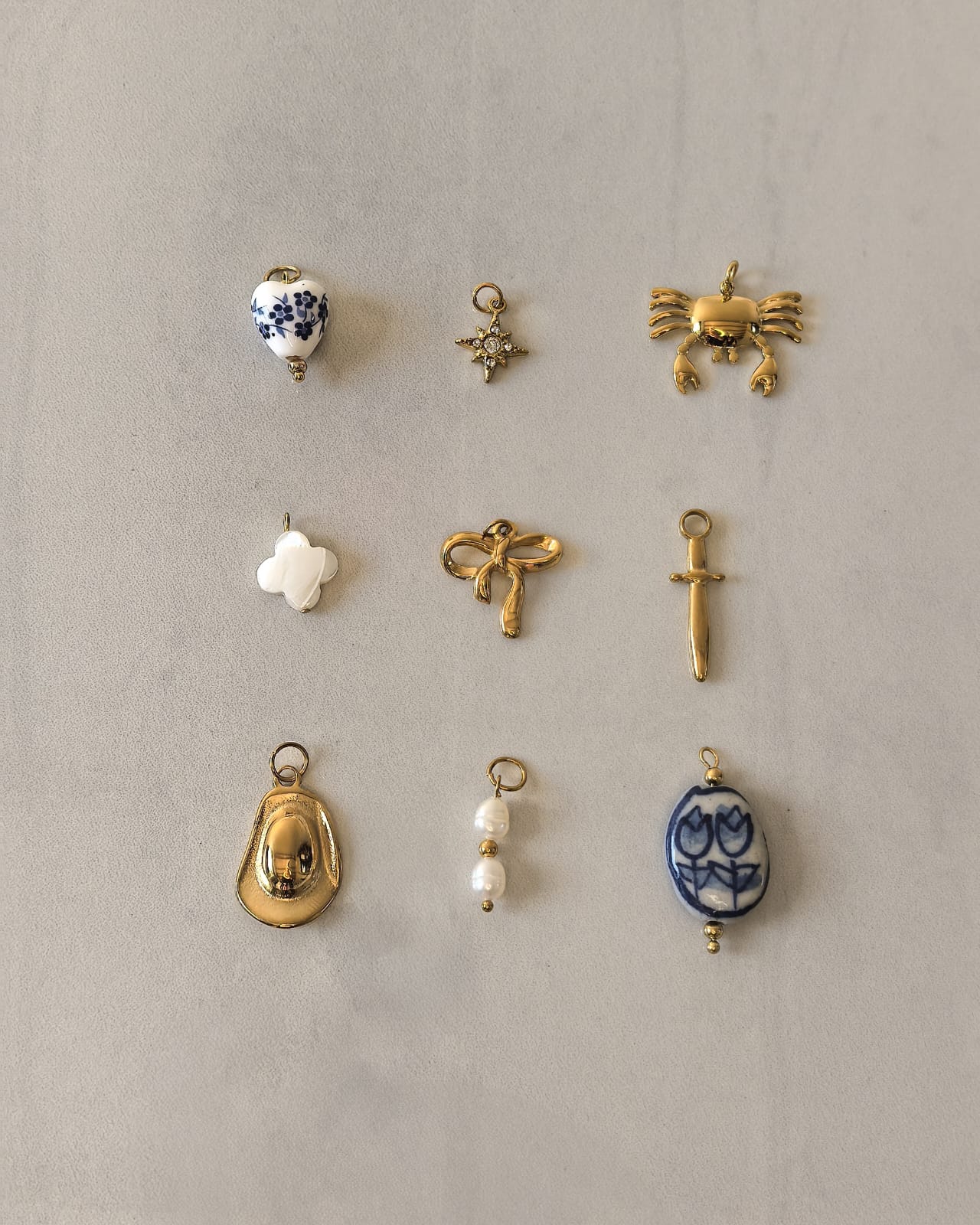 Golden Crab Charm