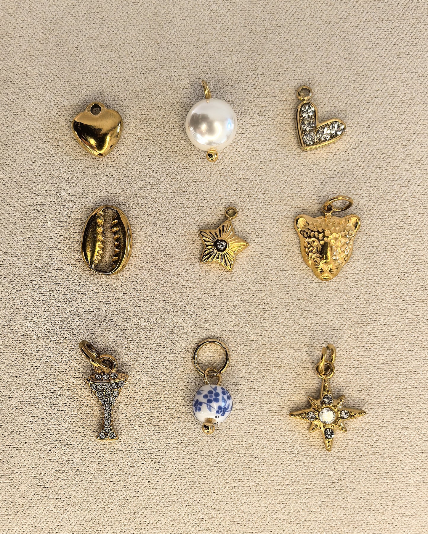 Tiny Pearl Nugget Charm