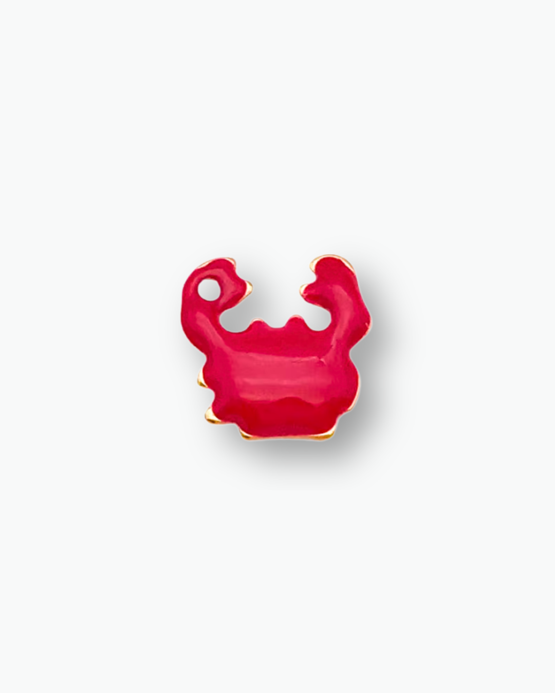 Tiny Red Crab Charm