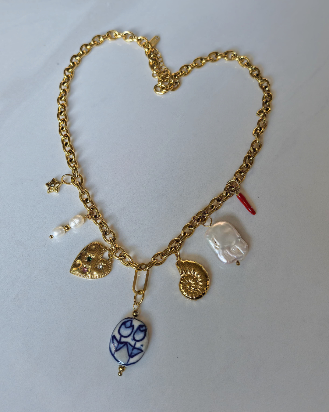 Coastal Muse Multi Charm Necklace