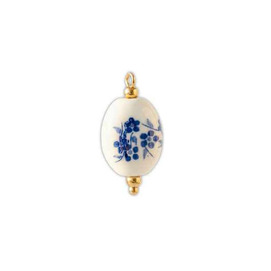 Oval Blossom Charm