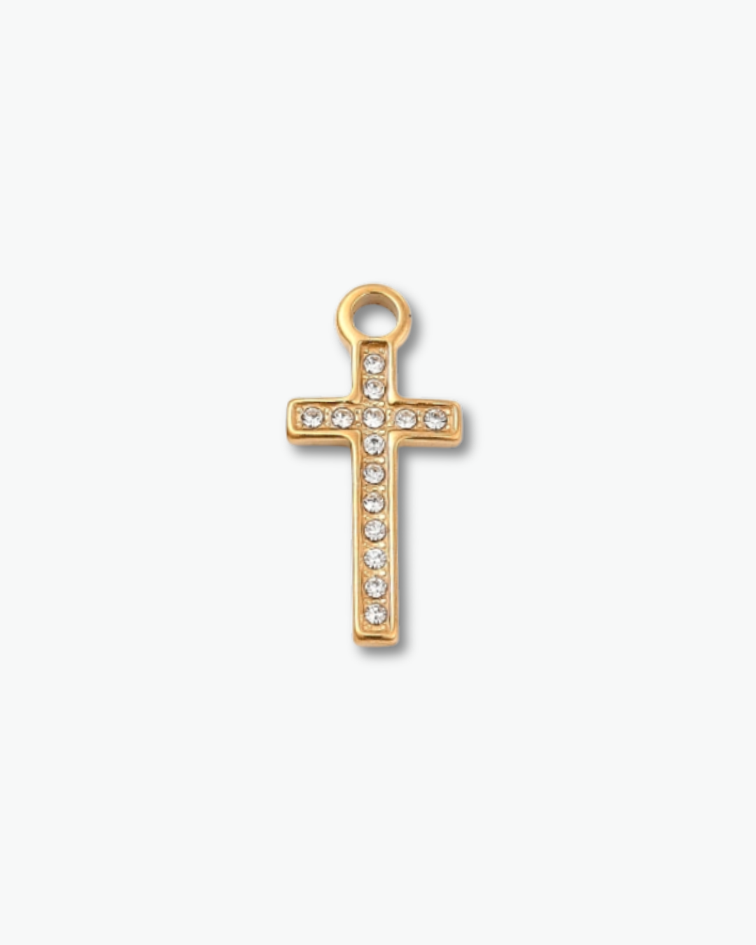 White Cross Charm