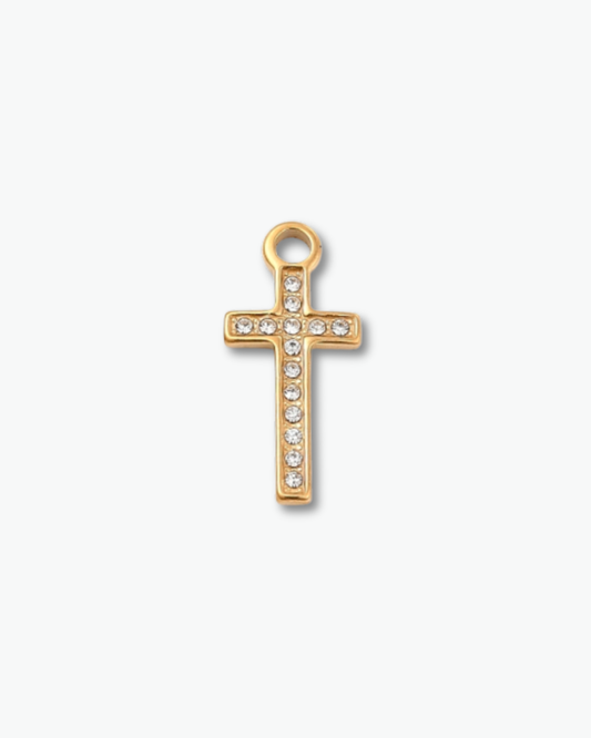 White Cross Charm