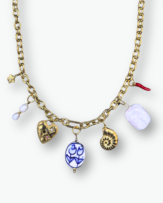 Coastal Muse Multi Charm Necklace
