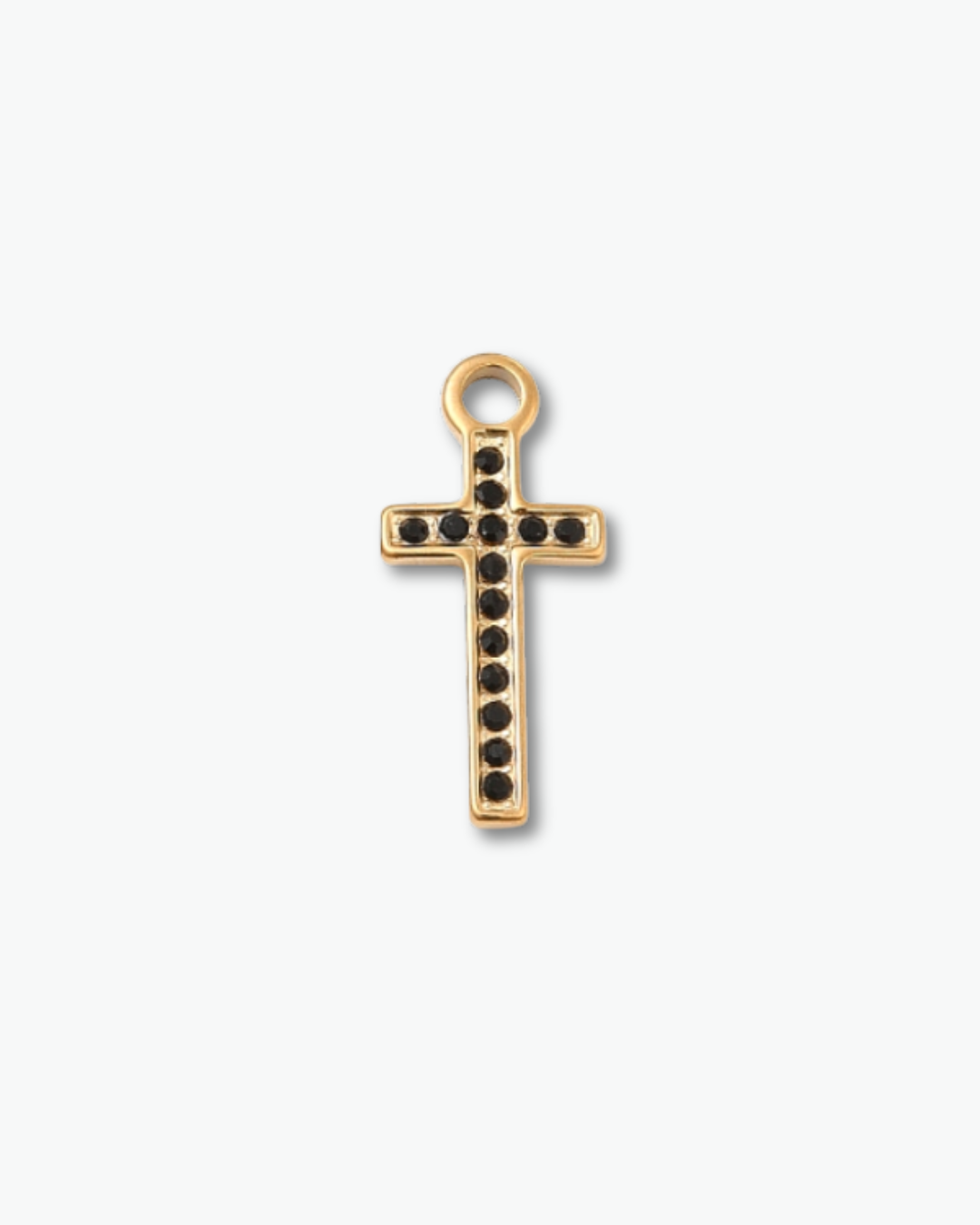 Black Cross Charm
