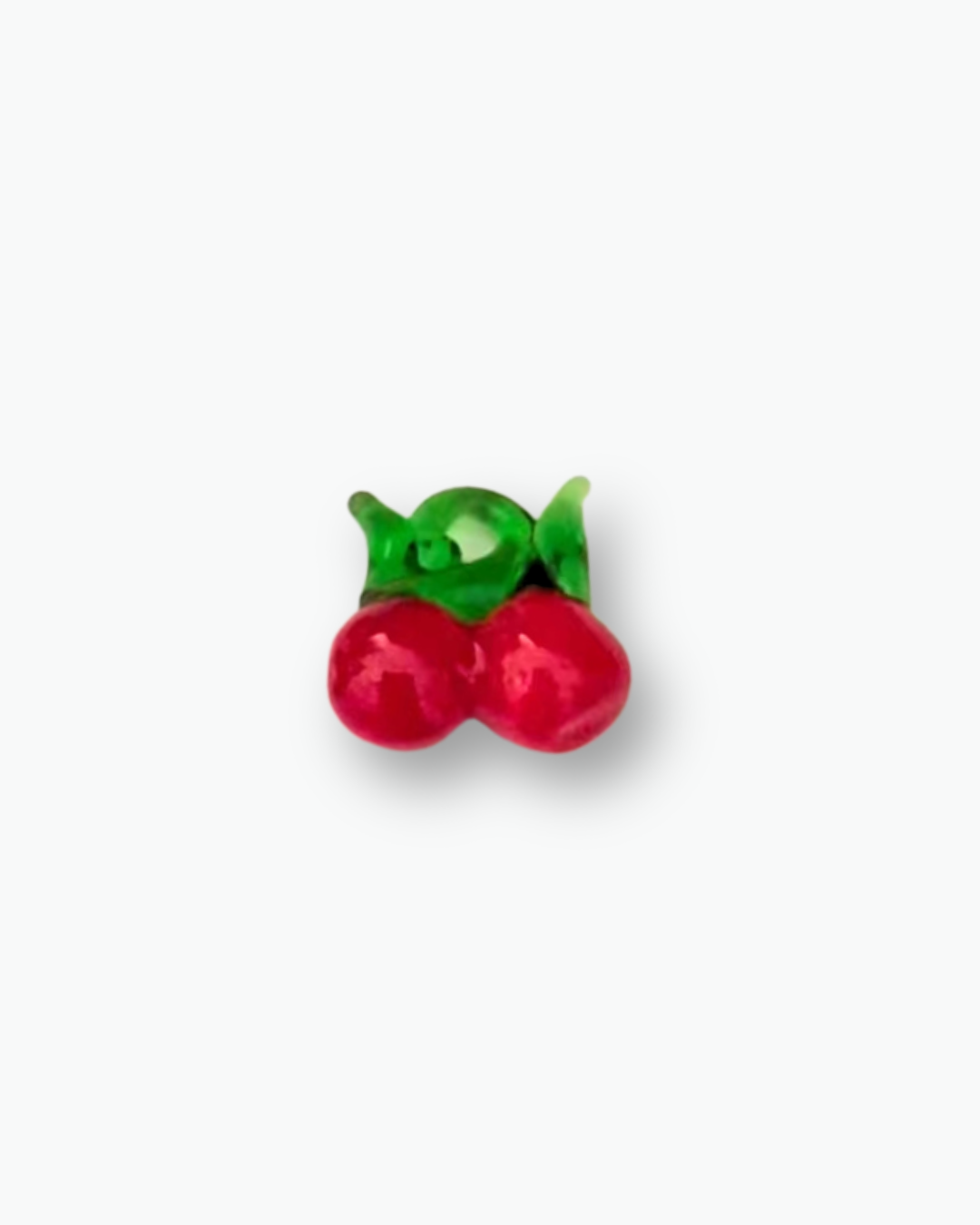 Glass Cherry Charm