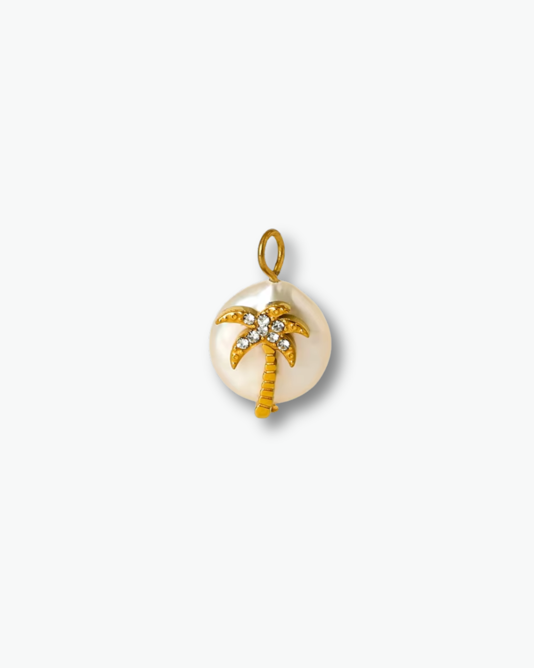 Palm Tree Pearl Charm