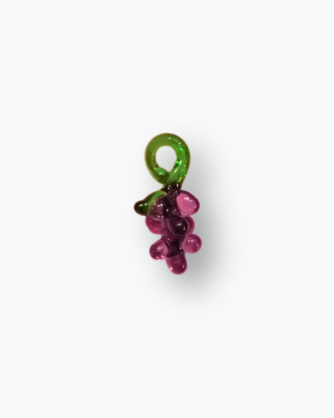 Glass Grape Charm