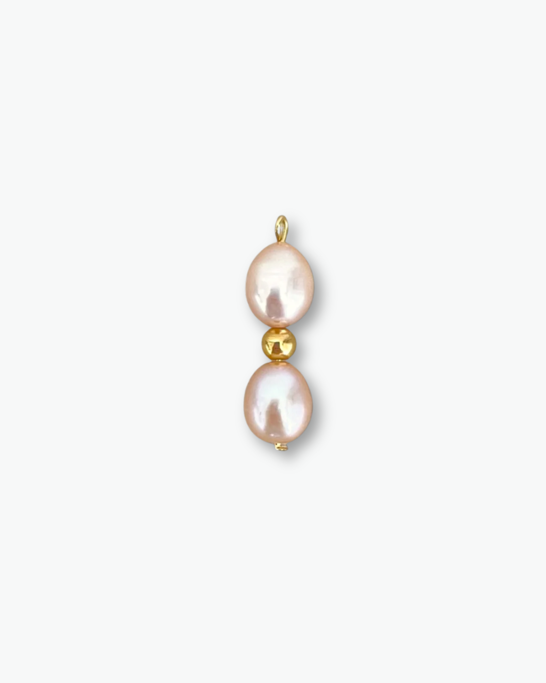 Pink Pearl & Gold Charm