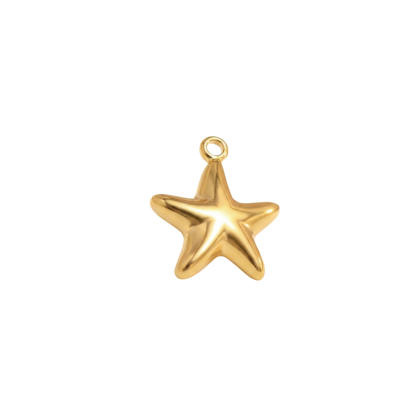 Tiny Gold Starfish Charm