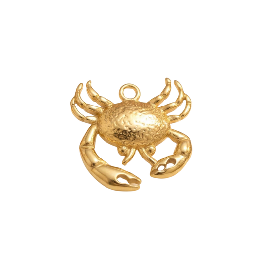 Golden Crab Charm
