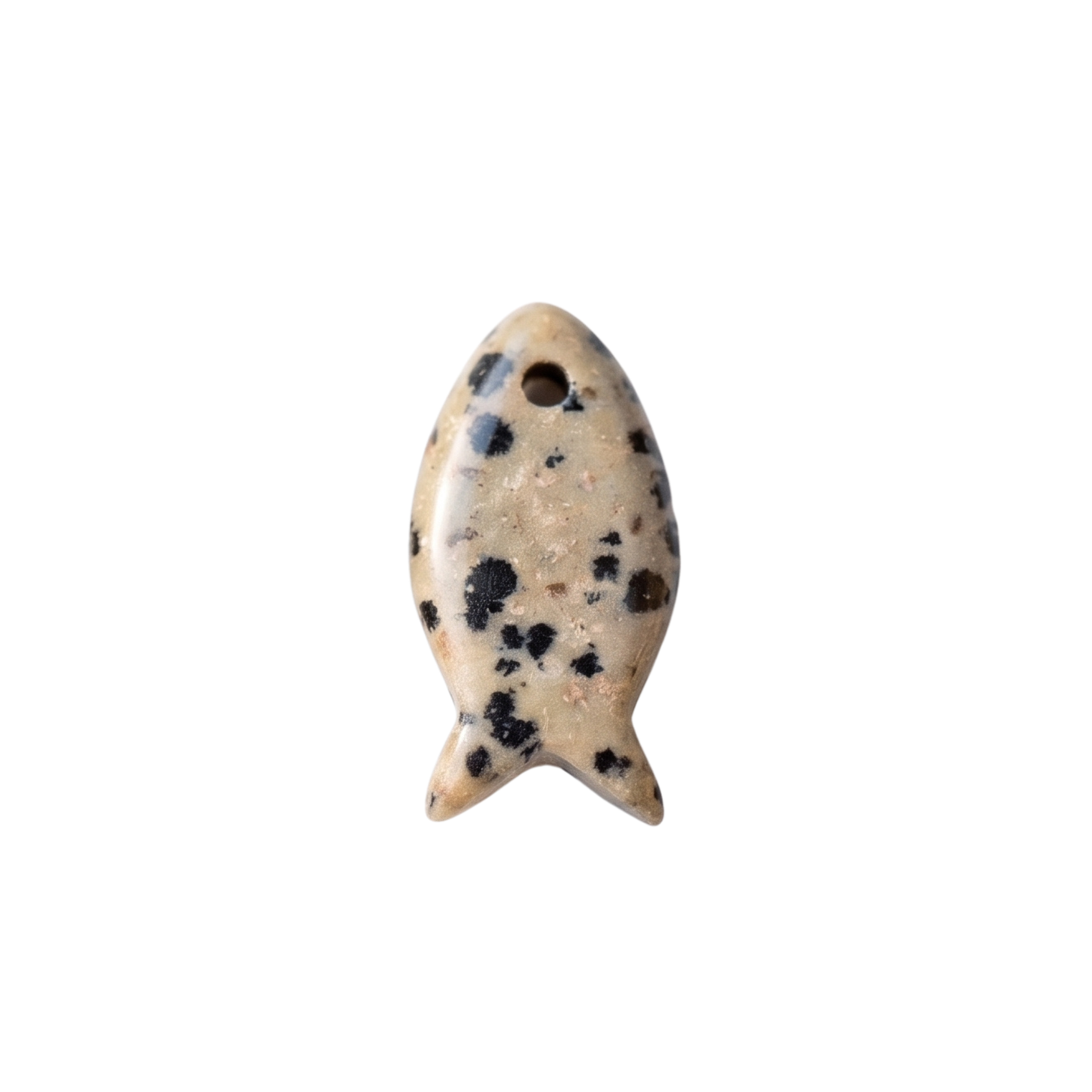 Pebble Fish Charm
