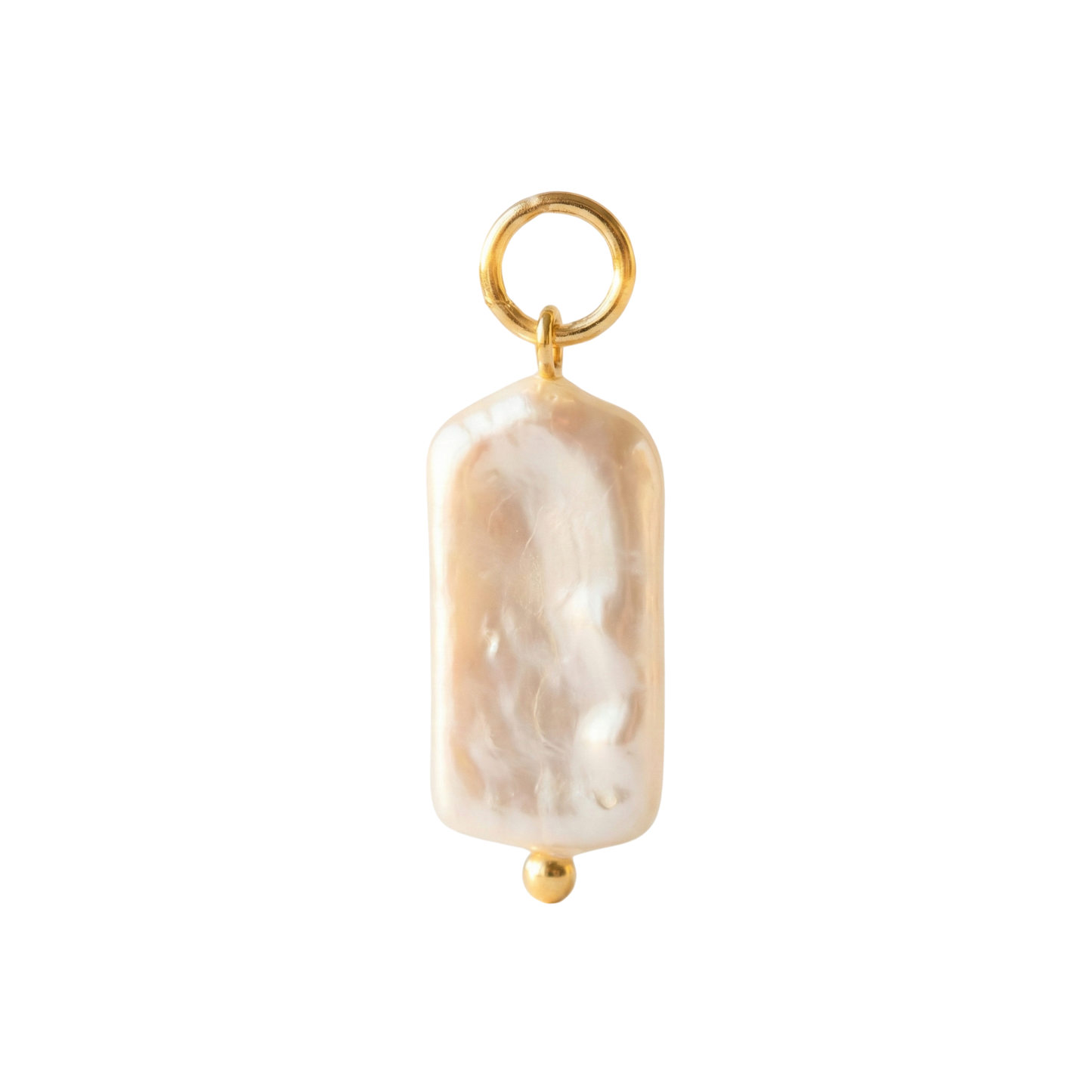 Rectangular Pearl Charm