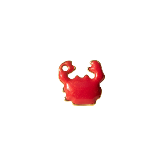 Tiny Red Crab Charm