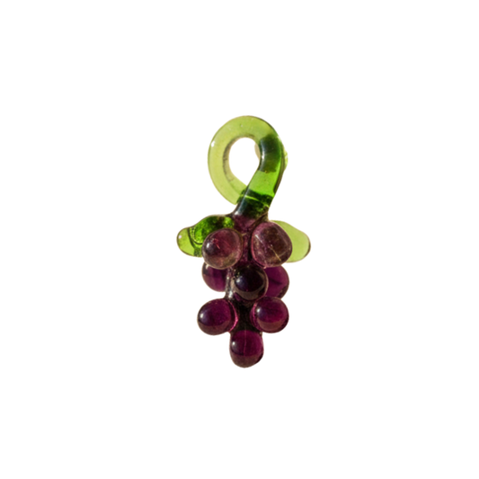 Glass Grape Charm