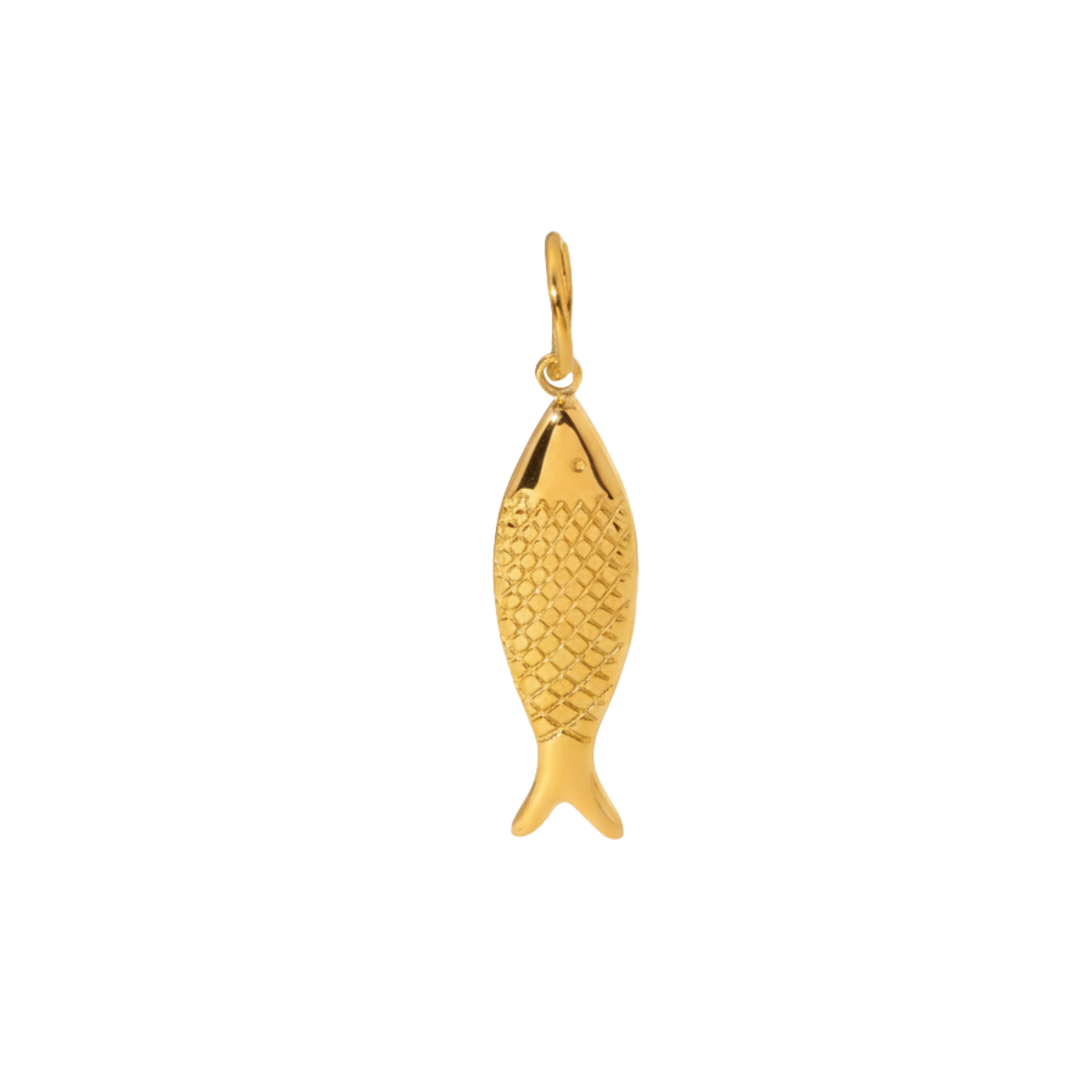 Minimal Gold Fish Charm