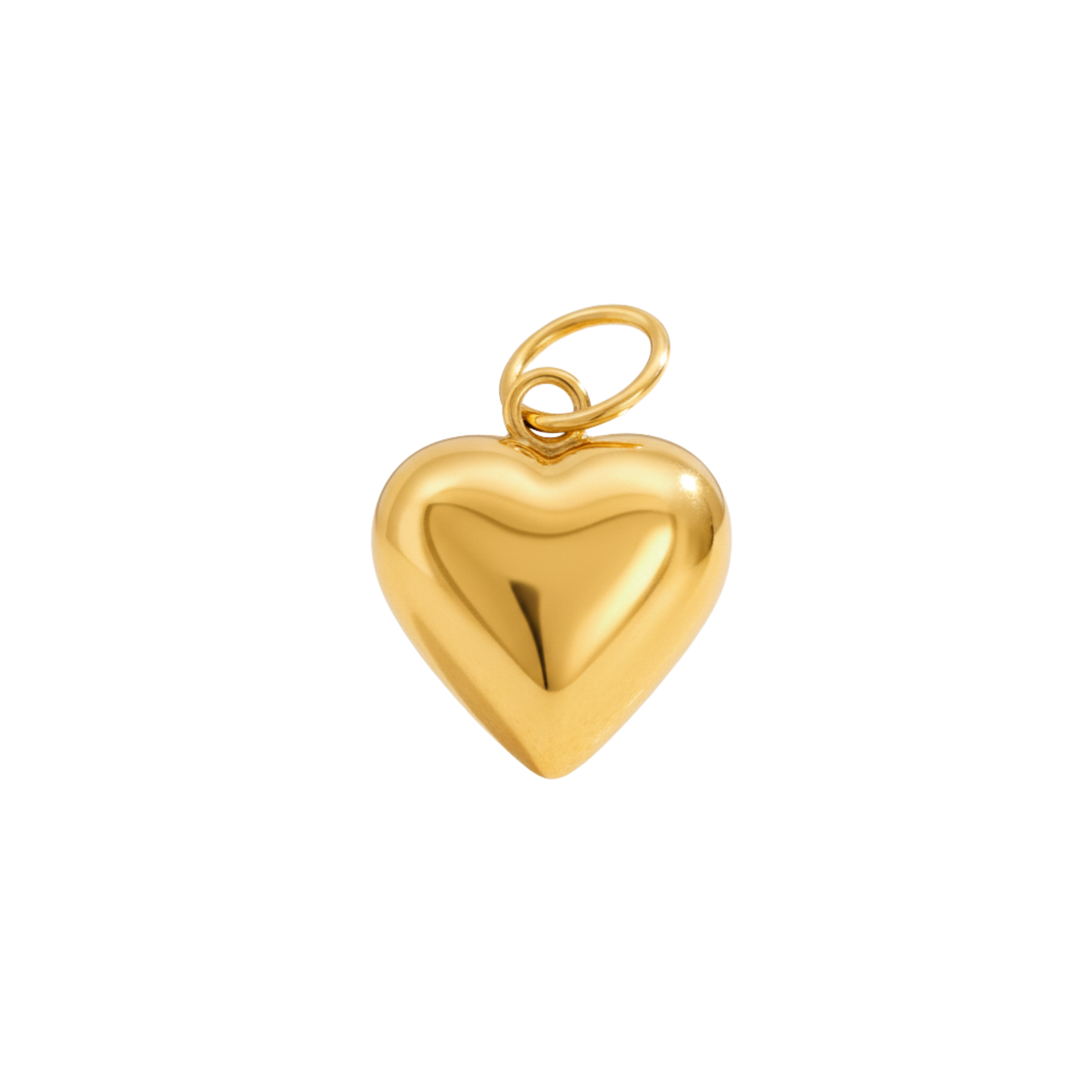 Tiny Puffy Heart Charm