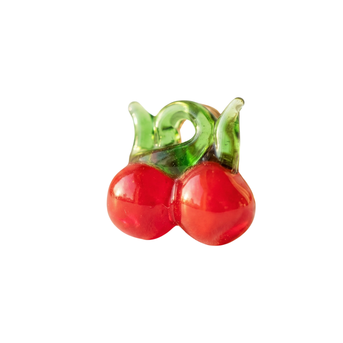Glass Cherry Charm