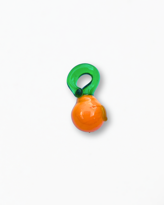 Glass Orange Charm