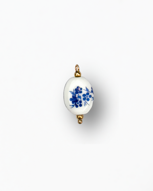 Oval Blossom Charm