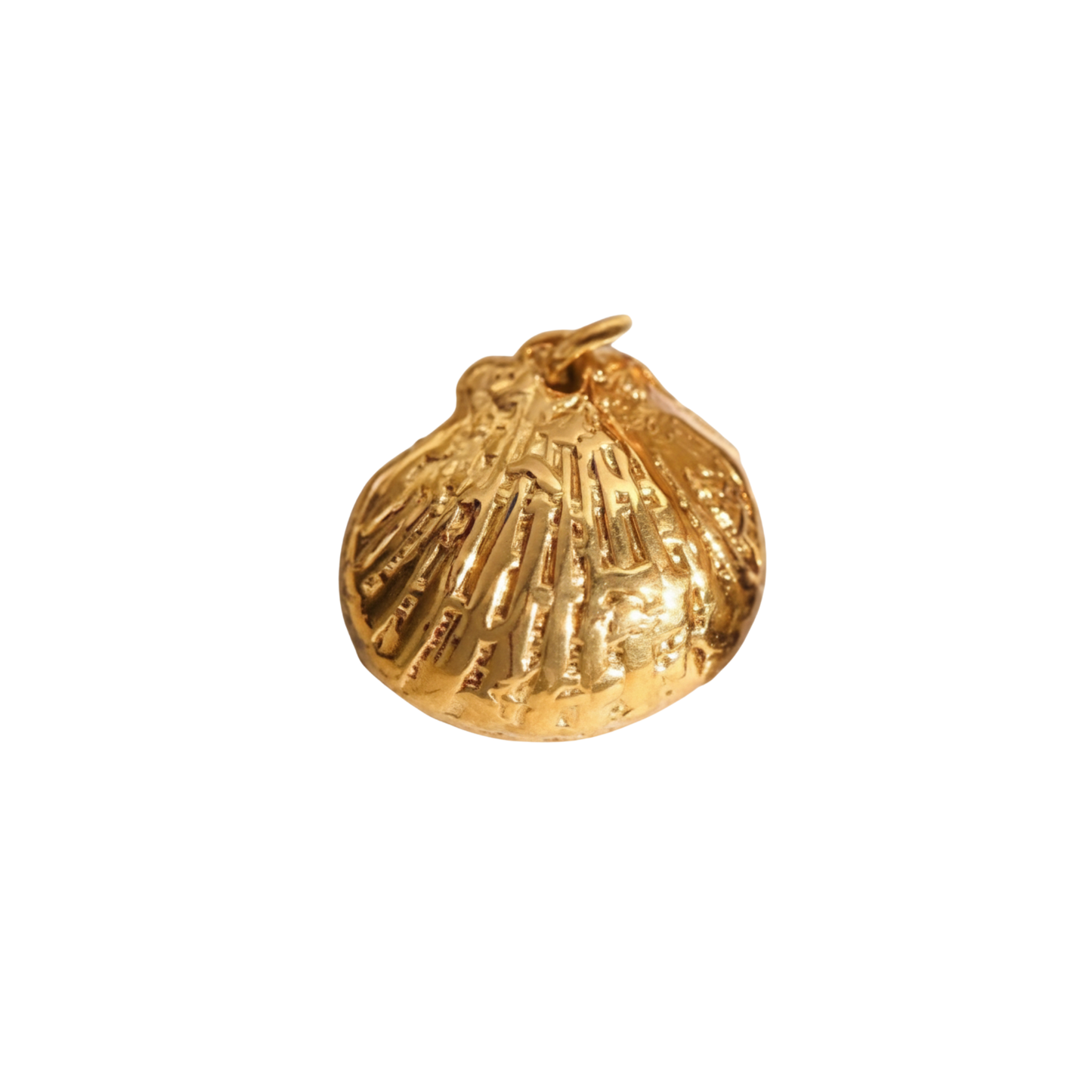 Golden Scallop Charm