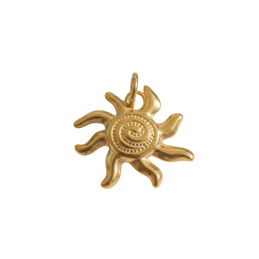 Swirly Sun Charm